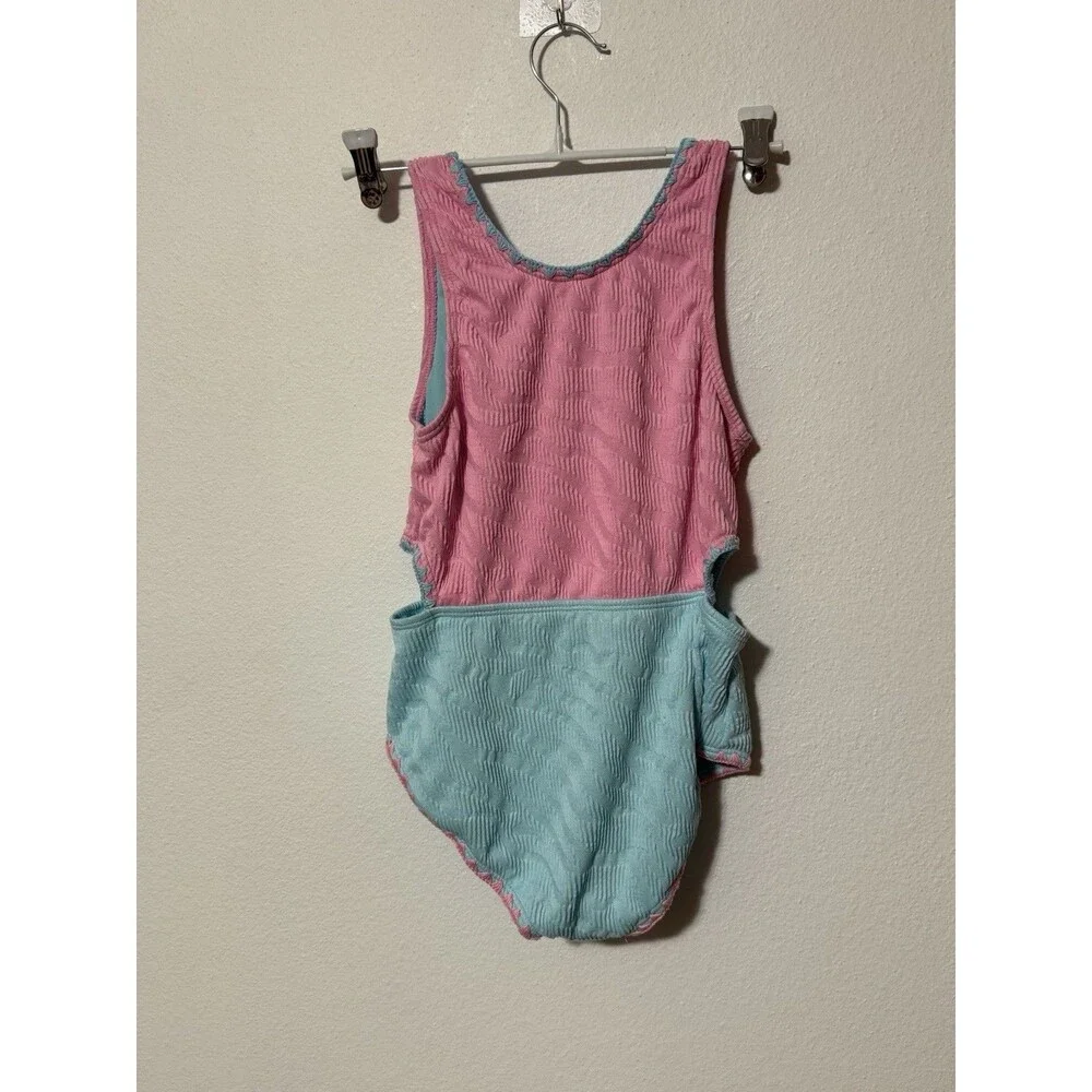 BMagical Girls 2-Piece Swimsuit Lot Size 12 - Pink/Teal Cut-Out & Seashell 1 NWT